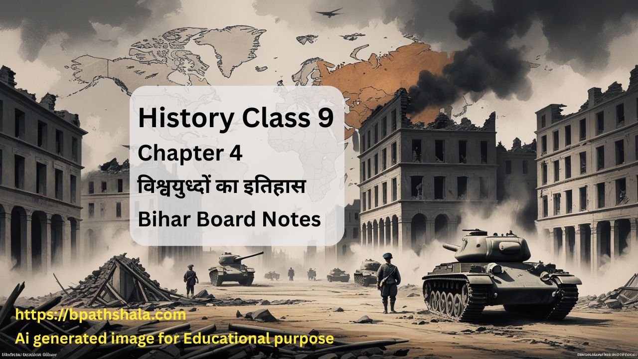 History Class 9 Chapter 4 विश्वयुध्दों का इतिहास | Bihar Board Notes 